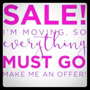MOVING SALE😍